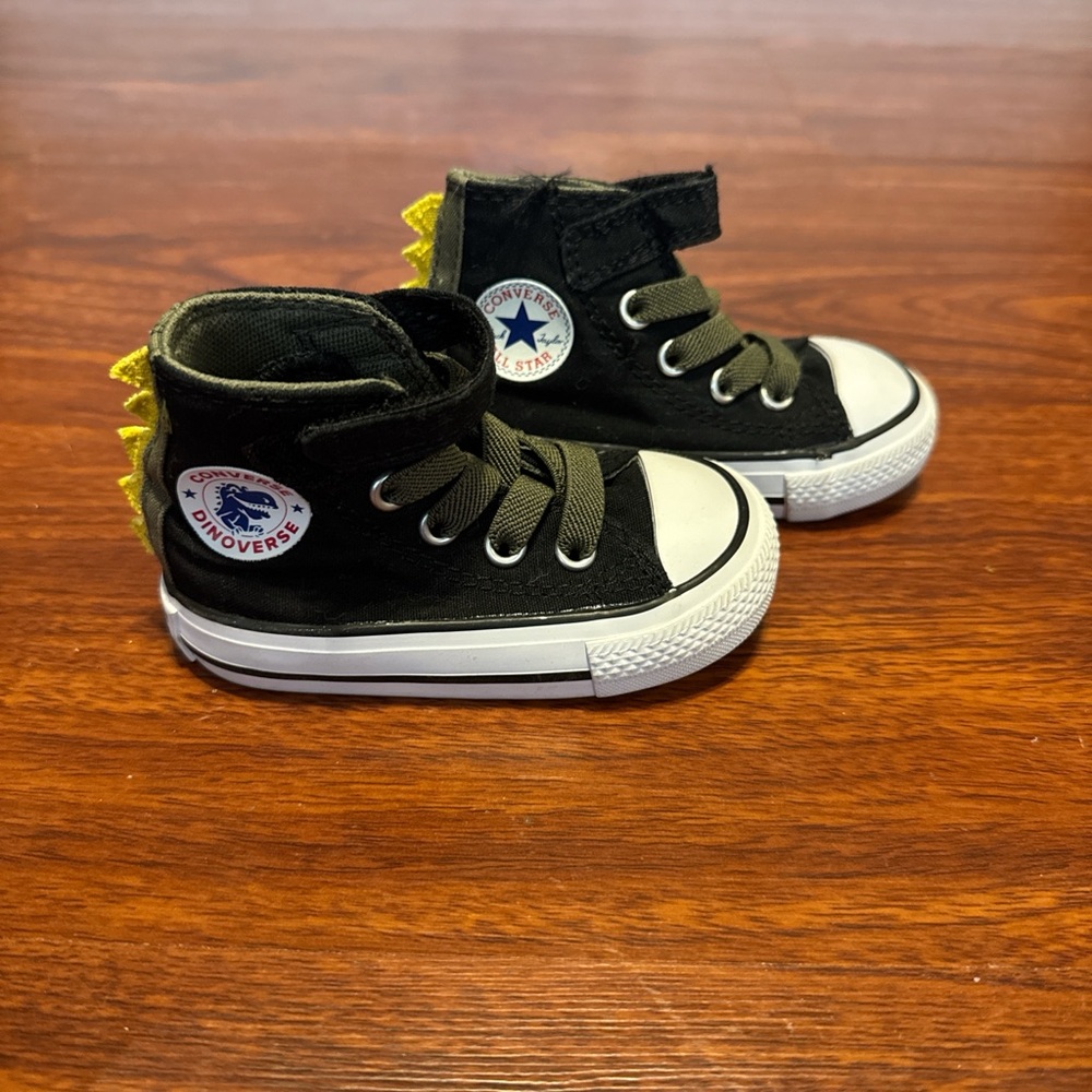 Converse Kids High-Top Sneakers - Black and Yellow
